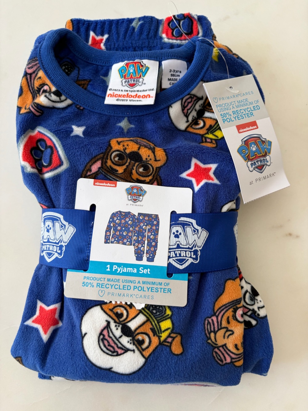Nickelodeon Blue Paw Patrol Character Fleece Top